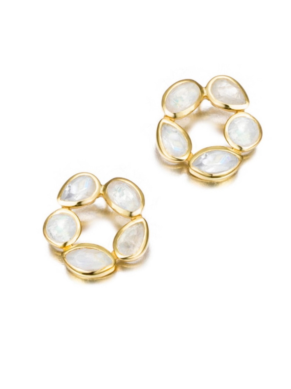 Jorge Revilla Morning Labradorite 18k Gold Vermeil Earrings
